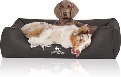Knuffelwuff Hundebett Scottsdale aus Kunstleder Schwarz XXL - 1 Stk. – Bild 1 von 4