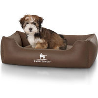 Produktbild von Knuffelwuff Hundebett Sidney aus Kunstleder Braun Größe S 70 x 50cm allergikerfreundlich
