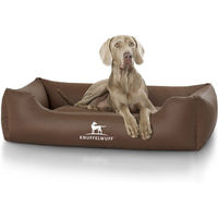 Produktbild von Knuffelwuff Hundebett Sidney XL aus Kunstleder Braun hypoallergen - 1 Stk.