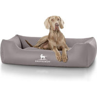 Produktbild von Knuffelwuff Hundebett Sidney XXL aus Kunstleder Grau allergikerfreundlich