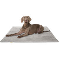 Produktbild von Knuffelwuff Hundedecke Timor aus Cord Grau 100x70cm