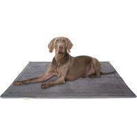 Produktbild von Knuffelwuff Hundedecke Timor aus Cord in Grau 80x60cm allergikerfreundlich