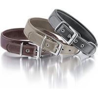 Produktbild von Knuffelwuff Hundehalsband Glendale aus weichem Echtleder in Braun