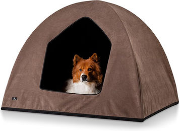 Produktbild von Knuffelwuff Hundehöhle Yucatan Kuschelhöhle aus Velours Braun XL 105 x 85 x 80cm