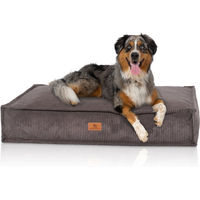Produktbild von Knuffelwuff Hundekissen Lesedi aus Cord in Braungrau 100x70cm