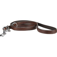 Produktbild von Knuffelwuff Hundeleine Ticino aus Echtleder Braun verstellbar 200cm x 1,5cm