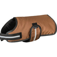 Produktbild von Knuffelwuff Hundemantel aus wasserabweisendem Funktionstextil mit Reflektoren Braun 35cm