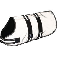 Produktbild von Knuffelwuff Hundemantel reflektierend silber wasserabweisend mit Fleece 75cm