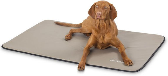 Knuffelwuff Hundematte Cheyenne aus Kunstleder XL Taupe - 105 cm – Bild 1 von 3