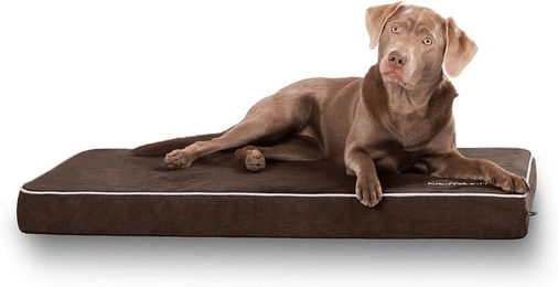 Knuffelwuff Hundematte Maui aus Velours in Braun mit 9cm Schaumstoff Größe L 78 x 65 cm – Bild 1 von 1
