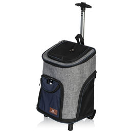Knuffelwuff Hunderucksack Trolley Tajumulco Transportbox aus Nylon für mittlere Rassen in Grau – Bild 1 von 10