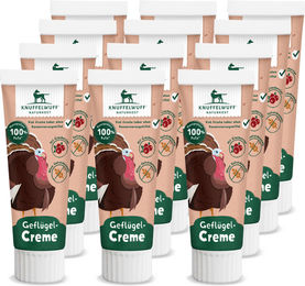 Produktbild von Knuffelwuff Hundesnack Putencreme Paste getreidefrei und ohne Zucker 12 Stück - 12 x 75 g