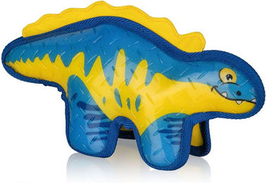 Knuffelwuff Hundespielzeug Dinosaurier Brachiosaurus aus Gummi und Gewebe mit Quietscher für Land und Wasser BPA-frei – Bild 1 von 6
