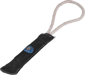 Knuffelwuff Hundespielzeug Dummy aus Leder Schwarz – Bild 1 von 2