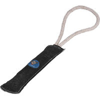 Produktbild von Knuffelwuff Hundespielzeug Dummy aus Leder Schwarz