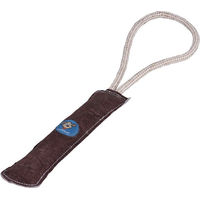 Produktbild von Knuffelwuff Hundespielzeug Dummy aus natürlichem Leder Braun