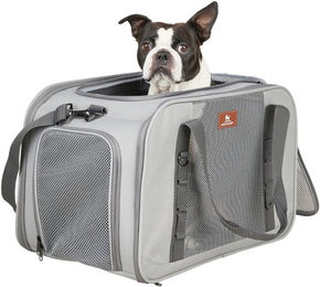 Produktbild von Knuffelwuff Hundetransporttasche Sheffield Transportbox Grau