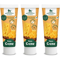 Produktbild von Knuffelwuff Hundetuben Snack Paste mit Edamerkäse, Schwein, Pute und Lachs, getreidefrei und ohne Zucker, 3 Stück
