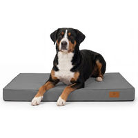 Produktbild von Knuffelwuff Jackson Orthopädische Outdoor Hundematte mit Memory Foam Grau 120 x 80cm