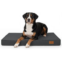 Produktbild von Knuffelwuff Jackson Orthopädische Outdoor Hundematte mit Memory Foam in Anthrazit 80 x 60cm