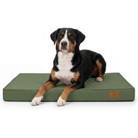 Produktbild von Knuffelwuff Jackson Orthopädische Outdoor Hundematte mit Memory Foam Khaki 80 x 60cm