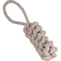 Produktbild von Knuffelwuff Jute Beisswurst Tauspielzeug aus Naturmaterial für Welpen zur Zahnpflege in Beige