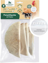 Knuffelwuff Kausnack Fleischtaschen Huhn und Rind getreidefrei für Hunde aller Altersstufen 320g - 320 g – Bild 1 von 3