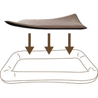 Produktbild von Knuffelwuff Kuschelige Teddy Einlage für Hundebett Globetrotter Braun XL Plüsch