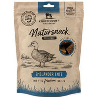 Produktbild von Knuffelwuff Natursnack Brocken Emsländer Ente für Hunde 400 g