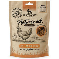 Produktbild von Knuffelwuff Natursnack Brocken Emsländer Huhn für Hunde 200 g