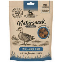 Produktbild von Knuffelwuff Natursnack Häppchen Emsländer Ente für Hunde 175 g
