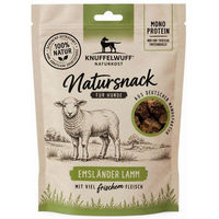 Produktbild von Knuffelwuff Natursnack Häppchen Emsländer Lamm für Hunde 350 g