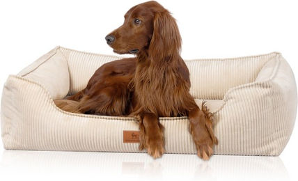 Produktbild von Knuffelwuff Nunavut Orthopädisches Hundebett aus Cord für Riesenrassen XXL 150 x 105cm Beige