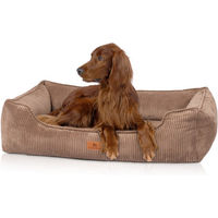 Produktbild von Knuffelwuff Nunavut orthopädisches Hundebett aus Cord für Riesenrassen XXL Braun