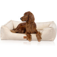 Produktbild von Knuffelwuff Nunavut orthopädisches Hundebett aus Cord in Beige XXL