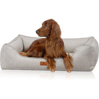 Produktbild von Knuffelwuff Nunavut Orthopädisches Hundebett aus Cord in Grau XXL
