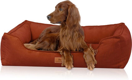 Knuffelwuff Nunavut Orthopädisches Hundebett aus Cord in Kupfer M-L 85 x 63cm – Bild 1 von 1
