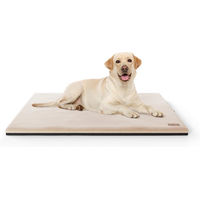 Produktbild von Knuffelwuff Orthopädische Hundematte Berrith aus weichem Kaninchenfell-Imitat Beige Größe L