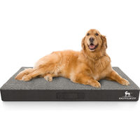 Produktbild von Knuffelwuff orthopädische Hundematte Ellenie aus Teddymaterial und Velours Grau 120 x 72cm