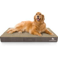Produktbild von Knuffelwuff orthopädische Hundematte Ellenie aus Velours in Beige Größe L