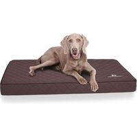 Produktbild von Knuffelwuff Orthopädische Hundematte Juna aus Kunstleder Braun Größe L