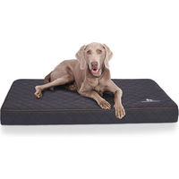 Produktbild von Knuffelwuff Orthopädische Hundematte Juna aus Kunstleder Schwarz XXL