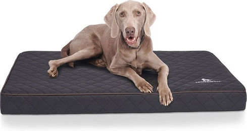 Knuffelwuff Orthopädische Hundematte Juna aus Kunstleder Schwarz XXL für große Hunde und Riesenrassen – Bild 1 von 7