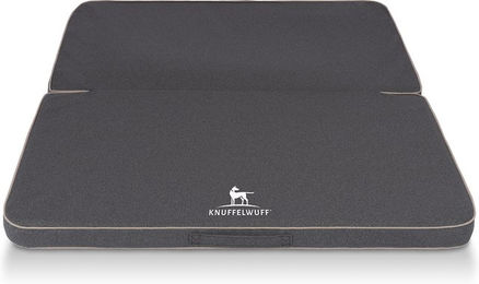 Knuffelwuff Orthopädische Hundematte Tacoma aus Kunstleder in Grau – Bild 1 von 4
