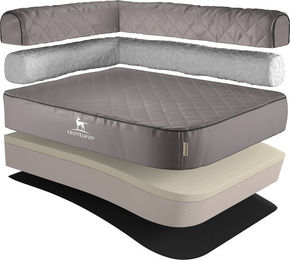 Produktbild von Knuffelwuff Orthopädisches Eck Hundebett Winslow aus Kunstleder XL