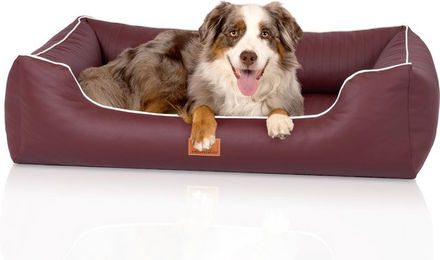 Produktbild von Knuffelwuff orthopädisches Hundebett aus Kunstleder Lovelock