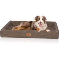 Produktbild von Knuffelwuff orthopädisches Hundebett Austin aus Kunstleder Braun Größe S