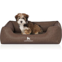 Produktbild von Knuffelwuff Orthopädisches Hundebett Chesapeake aus Kunstleder Braun Größe L