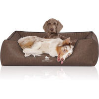 Produktbild von Knuffelwuff Orthopädisches Hundebett Chesapeake aus Kunstleder Braun XXL - 1 Stk.