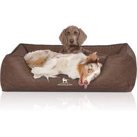 Produktbild von Knuffelwuff Orthopädisches Hundebett Columbia aus Kunstleder Braun XL